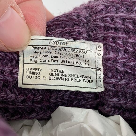 UGG Australia purple Sweater knit button boots size 5 - Picture 16 of 16